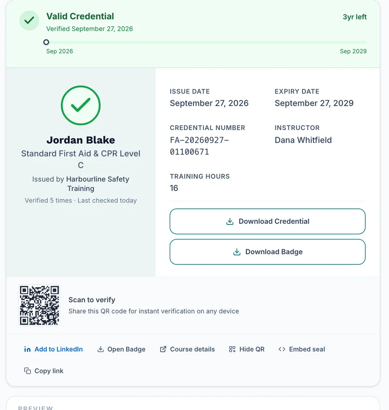 Result card in the Split layout with the recipient on the left and the details on the right