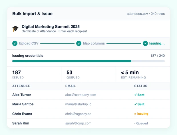CSV Bulk Import