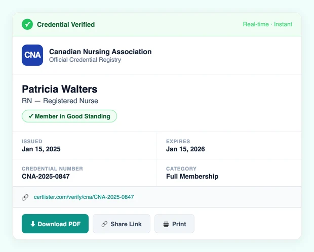 Public Verification Registry