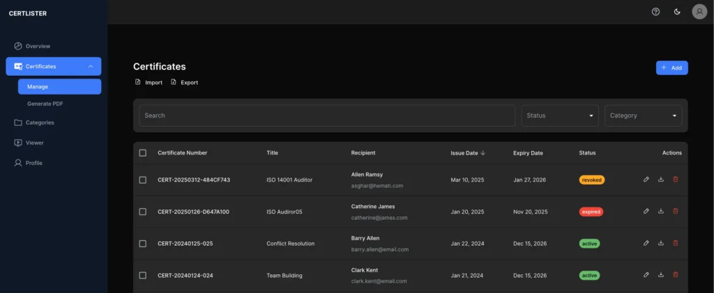 Automatic Status Update